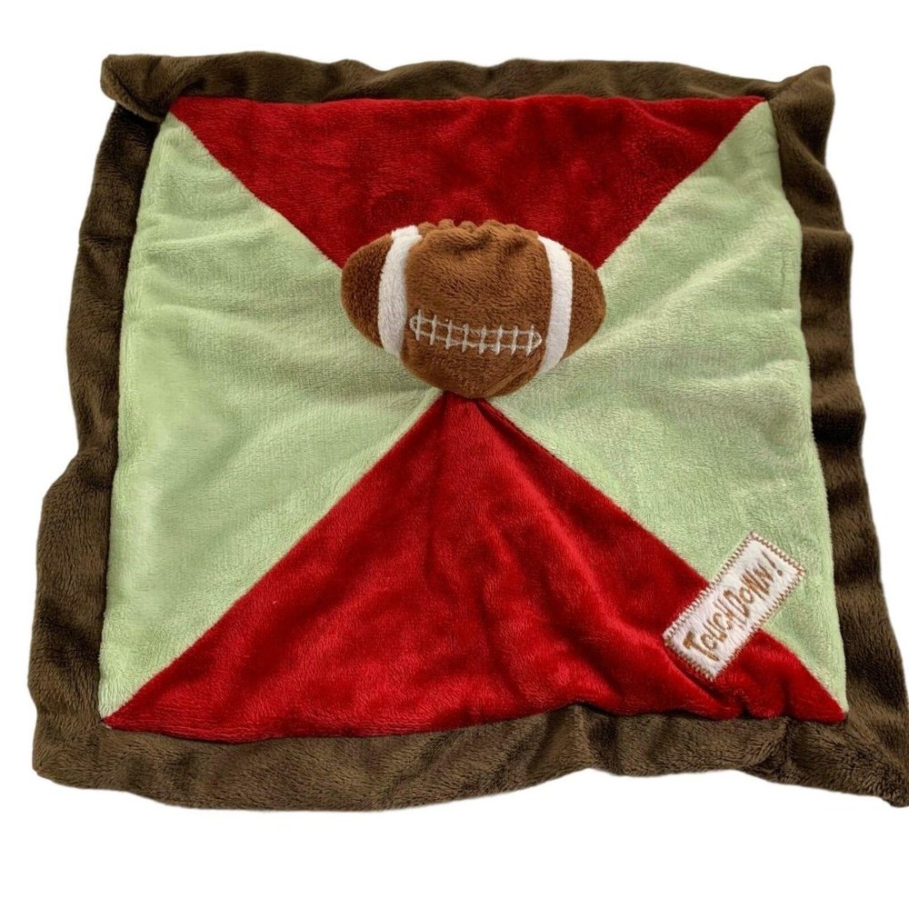 Babies R Us Football Touchdown Lovey Security Blanket Baby Plush Crinkle Sports